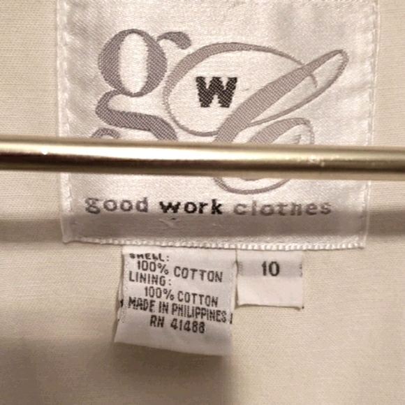 GWC COTTON TRENCH COAT QUALITY LINED SZ 10 - Picture 7 of 8